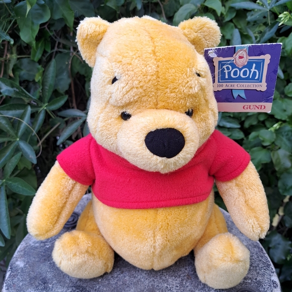 GUND Winnie the Pooh Bear 100 Acre Collection  Plush Approx 12" Disney Vintage - Picture 1 of 6